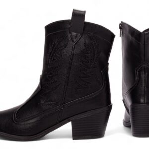 Bota Texana Country Cano Baixo Preto [500-559A]