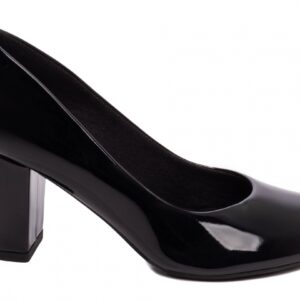 Sapato Scarpin Bico Redondo Preto [700A]