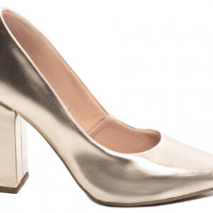 Sapato Scarpin Dourado [65-01E]