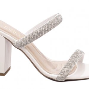 Sandália Tamanco Feminino Off White [8099C]