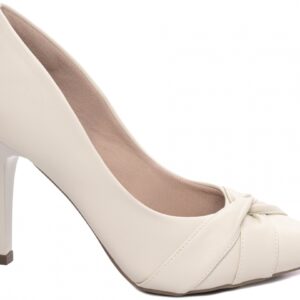 Sapato Scarpin Bico Fino Off White [9200-113C]