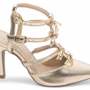 Sapato Scarpin Dourado [67074A]