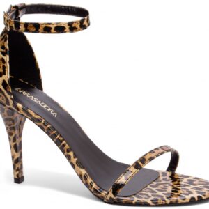 Sandália Salto Fino Alto Numeração Especial Onça [3000-04E_AR]