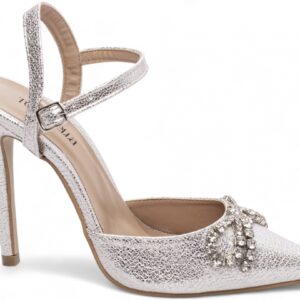 Sapato Scarpin Salto 12 Prata [80009A]