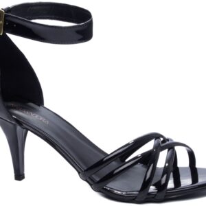 Sandália Salto Fino Baixo Preto [4000-73A_AR]