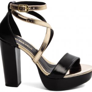 Sandália Meia Pata Feminina Preto [1002A]