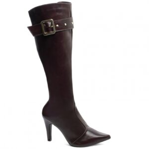 Bota Bico Fino Feminina Café [67091B]