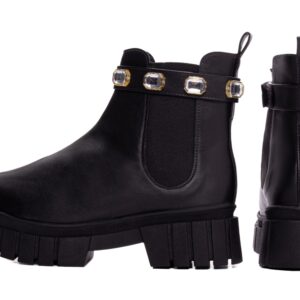 Bota Coturno Tratorado Cano Baixo Numeração Especial Tamanho Grande Ar Preto [51000A_AR]