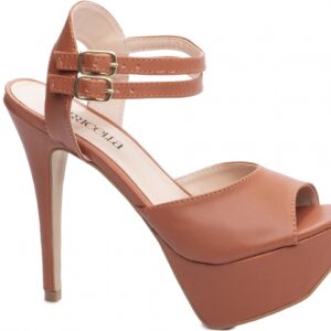 Sandália Meia Pata Feminina Caramelo [70.090C]