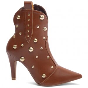 Bota Bico Fino Feminina Caramelo [67098B]