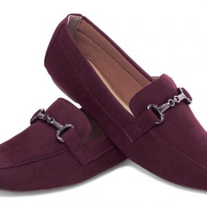 Mocassim Feminino Bico Alongado Vermelho [70.018G]