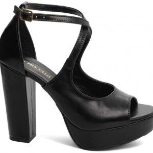 Sandália Meia Pata Feminina Preto [1000A]