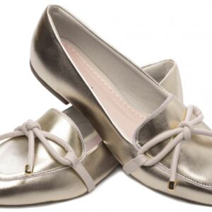 Mocassim Feminino Rasteiro Dourado [456.012F]