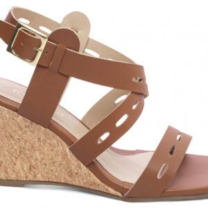 Sandália Plataforma de Cunha Anabela Caramelo [4066B]