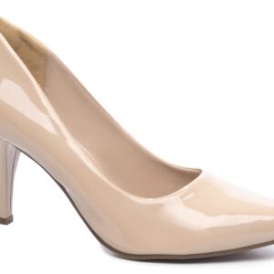 Sapato Scarpin Salto Fino Médio Bege [8000-02B_AR]