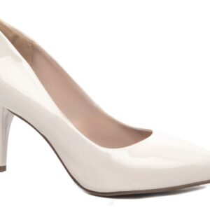 Sapato Scarpin Salto Fino Médio Off White [8000-02C_AR]