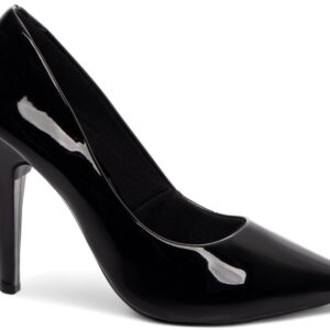 Sapato Scarpin Salto Fino Alto Numeração Especial Preto [8000-03A_AR]