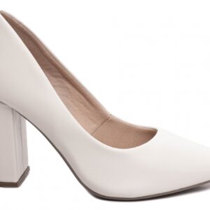 Sapato Scarpin Off White [65-01B]