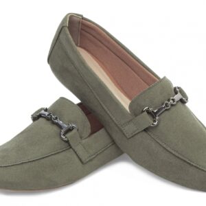 Mocassim Feminino Bico Alongado Verde [70.018E]