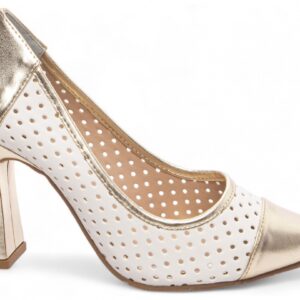 Sapato Scarpin Off White [65061C]