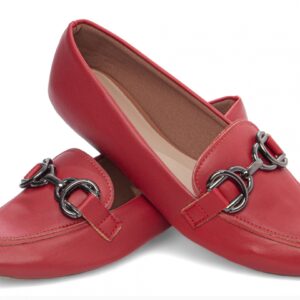 Sapatilha Mocassim Feminino Vermelho [70.041D]