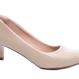 Sapato Scarpin Salto Fino Baixo Bege [9300-01C_AR]