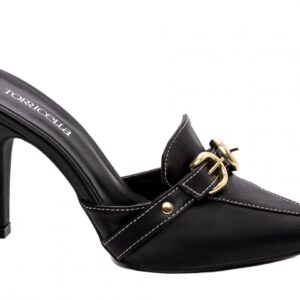Sapato Scarpin Mule Preto [67055A]