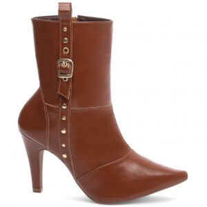 Bota Bico Fino Feminina Caramelo [67094C]