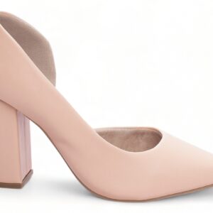 Sapato Scarpin Aberto do Lado Rose [65-05C]
