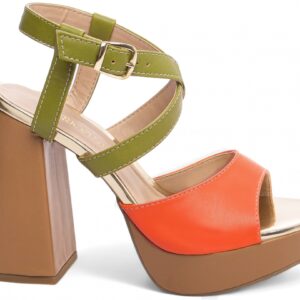 Sandália Meia Pata Feminina Multicolorido [1003C]